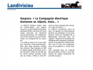 Le Télégramme 30-06-2014 (Page Landivisiau)