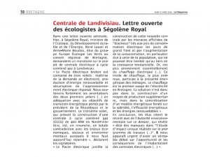 Le Télégramme 17-07-2014 (Page Bretagne)