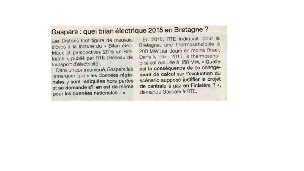 Ouest France 24-05-2016 (Page Finistère)